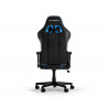 Fauteuil DXRacer PRINCE L - Noir & Bleu - Cuir PVC